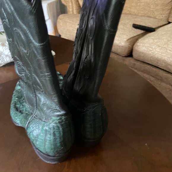 Alligator Cowboy Boots 11d - Picture 4 of 12